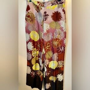 Zara wide leg satin pants - M